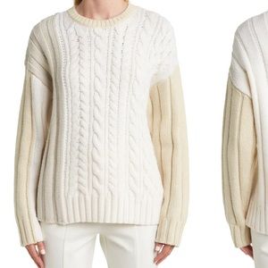 Derek Lam Cable Knit Wool Sweater